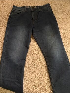 Men’s  Vintage Genes Black brand , Dark Blue Jeans, 36/32